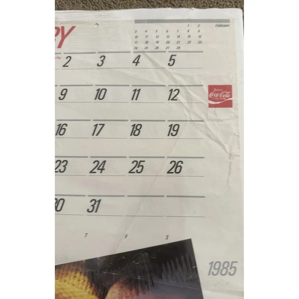 Coca-Cola‎ 1985 Coke Is It Vintage Calendar Used